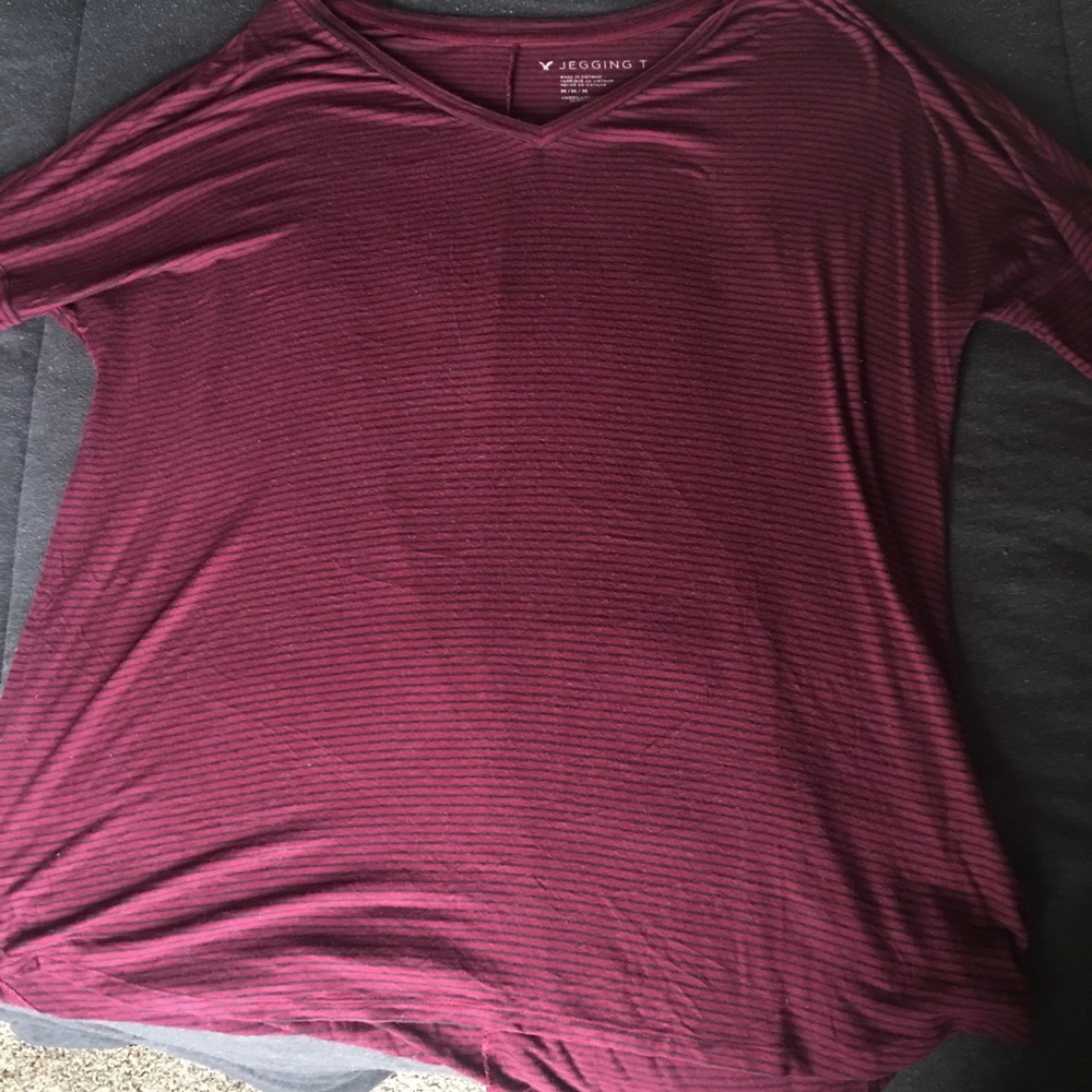 AE maroon shirt